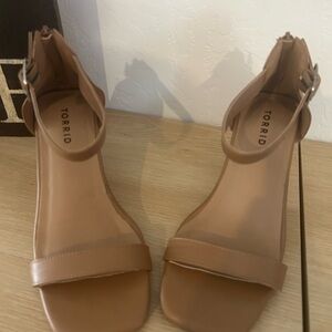 Torrid Tan Wedge Sandals - Size 8 wide width